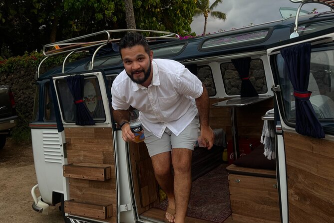 Brewery and Beach Cruise in a Vintage VW Bus - Who will get the most from this Maui outing