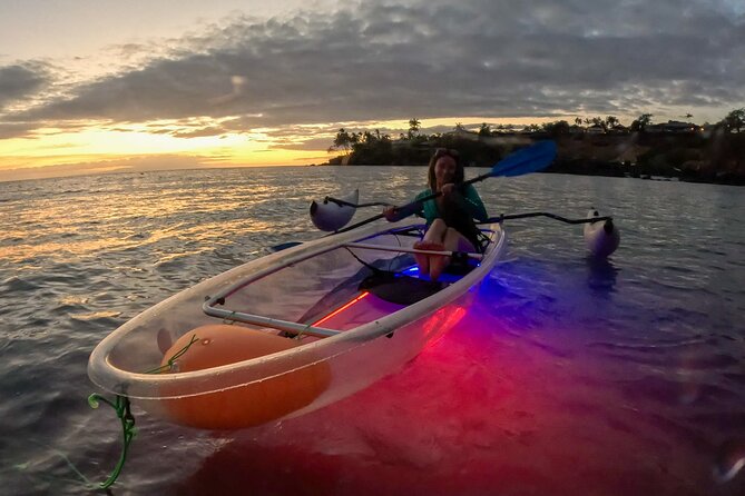 Clear Kayak Sunset and Glow Tour in Maui - Looking below for green sea turtles