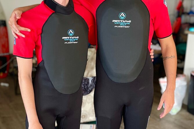 Flotation Therapy - Rental Float Suits, Goggles, Headphones 24 hr - Learning the equipment before entering the water