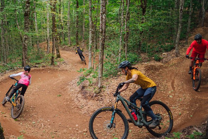 Fun Mountain Bike riding on trails in Maui Hawaii! - Using the skills area before trying harder features