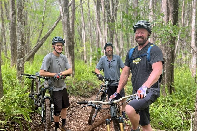 Fun Mountain Bike riding on trails in Maui Hawaii! - Getting fitted to the bike