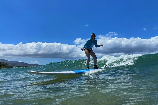 Group Surf Lesson at Kalama Beach in Kihei - Why Kalama Beach works for a first surf lesson