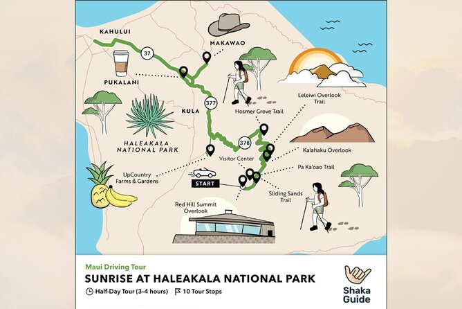 Haleakala Sunrise Self-Guided Audio Tour - Pukalani: the climb begins with stories