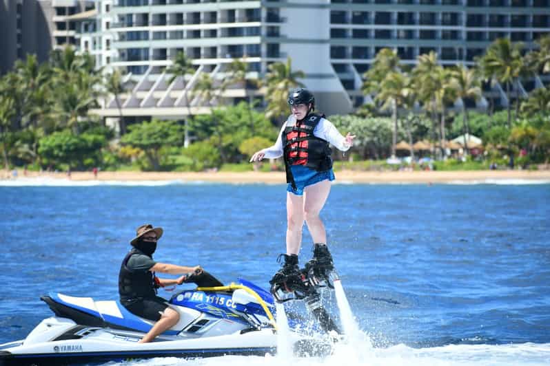 Kaanapali Beach: Jet Ski or Flyboard Rental Tours - Flyboarding with an instructor on the Jet Ski