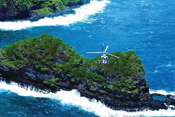 Luxury Helicopter Experience with Hana Rainforest Landing - Flying Maui’s North Shore in an EC130