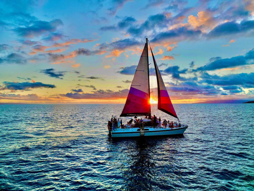 Maalaea Harbor: Sunset Sail on a Charming Hawaiin Catamaran - Whales From December Through April
