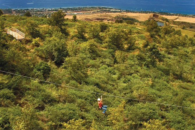 Maui 8 line Zipline Adventure: Soar above valleys & Island views - From Kaanapali resorts to Mauna Kahalawai