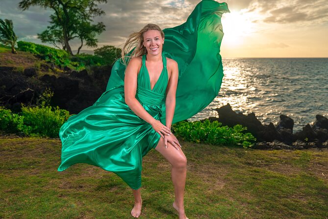 Maui Flying Dress Photoshoot Experience - Choosing one or two dresses
