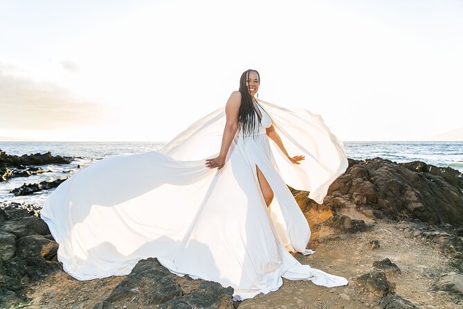 Maui Hi Flying Dress Private Photoshoot Experience - Why this Maui photoshoot feels different from a normal portrait session