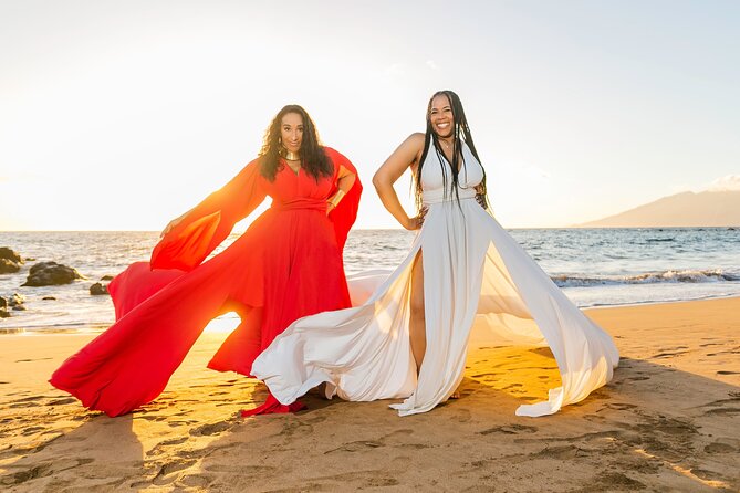 Maui Hi Flying Dress Private Photoshoot Experience - How the photographer directs the one-hour session