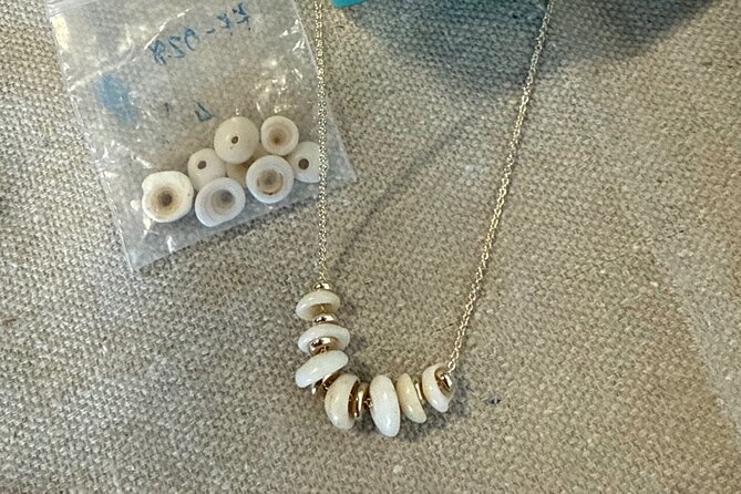 Maui Jewelry Making Class with Puka Shells and Pearls - A small Kihei studio with a personal feel