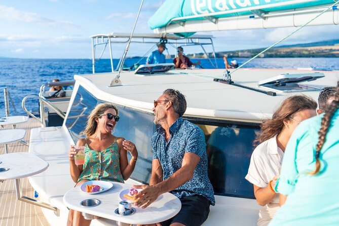 Maui: Ka'anapali Luxury Sunset Cocktail Sail with Open Bar - Pupu from crudités to coconut shrimp