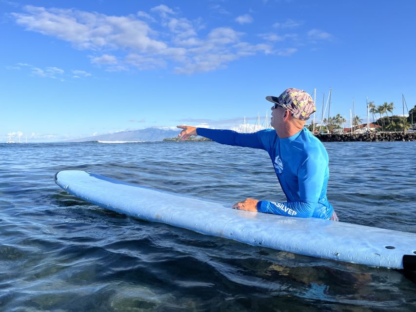 Maui Lahaina Group Surf Lesson - The setting and the question of crowds