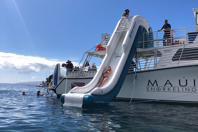 Maui: Molokini & Turtle Town Snorkel & Waterslide Adventure - The first water stop: Molokini Crater