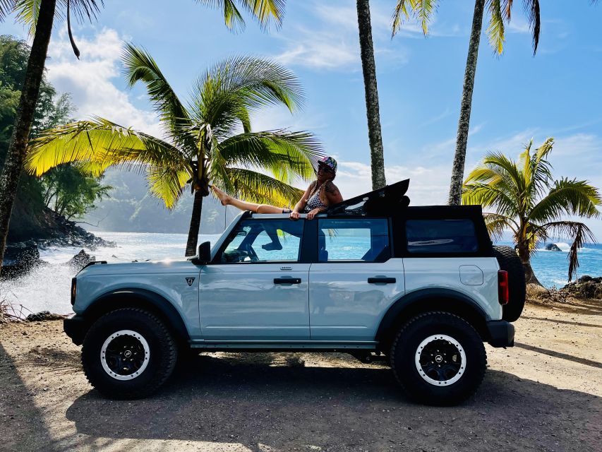 Maui: VIP Road to Hana Private Tour in Convertible Bronco - Black-sand beaches and the Wai’anapanapa choice