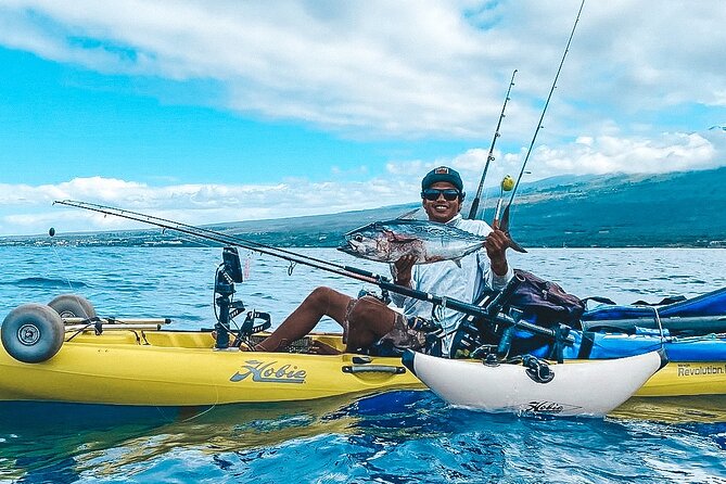 Pelagic Kayak Fishing Charter Lahaina - What a catch can really mean here