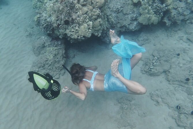 Private Guided Tours Beach Entry with Sea Scooters up to 5 guests - Capturing the outing with a $50 underwater camera