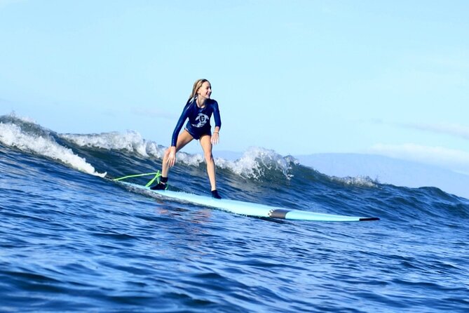 Private Surf Lesson at Kalama Beach in Kihei - The land lesson comes first