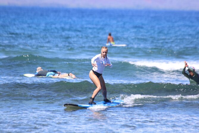 Private Surf Lessons in Lahaina, Maui - Moving from practice to the water