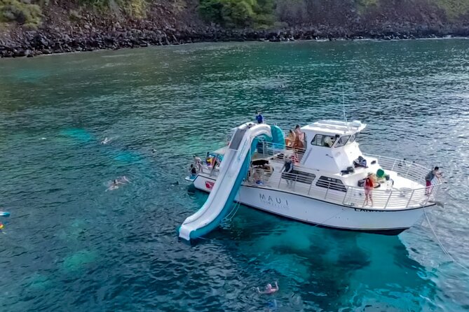 Small Group Coral Gardens Snorkel & Waterslide Adventure - Turtle Town and Molokini when conditions change