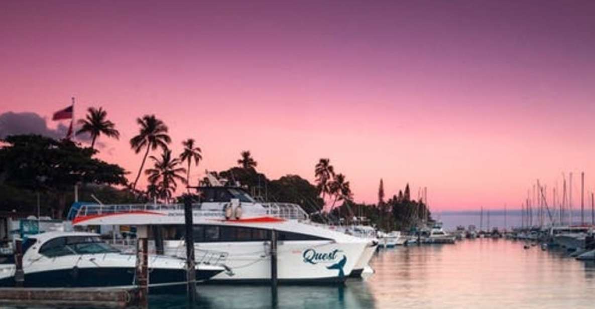 South Maui: Sunset Cruise with 4-Course Dinner and Drinks - The catamaran ride and coastal views