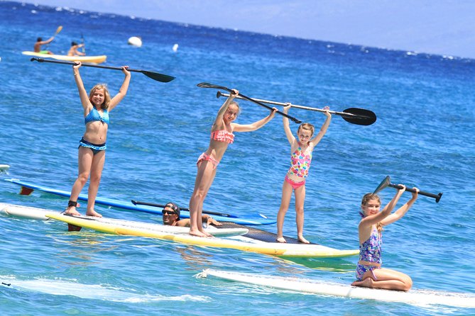 Stand-Up Paddle Board Lesson at Ka'anapali Beach - Getting comfortable on the board