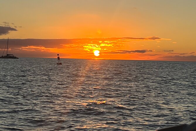 Sunset Sailing on a Floating Tiki Bar Charming Hawaiian Catamaran - Whale watching from December through April