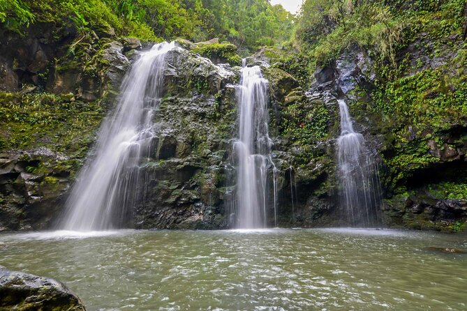 The Ultimate Road to Hana Slingshot Adventure from Kihei Maui - Wailua Falls is the easy roadside waterfall
