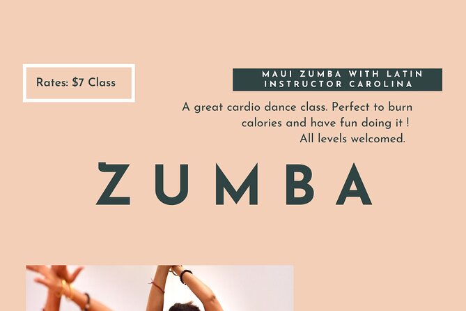 Zumba Classes in Kihei Maui - Private or Group (This class is high impact ) - Carolina’s energetic teaching style